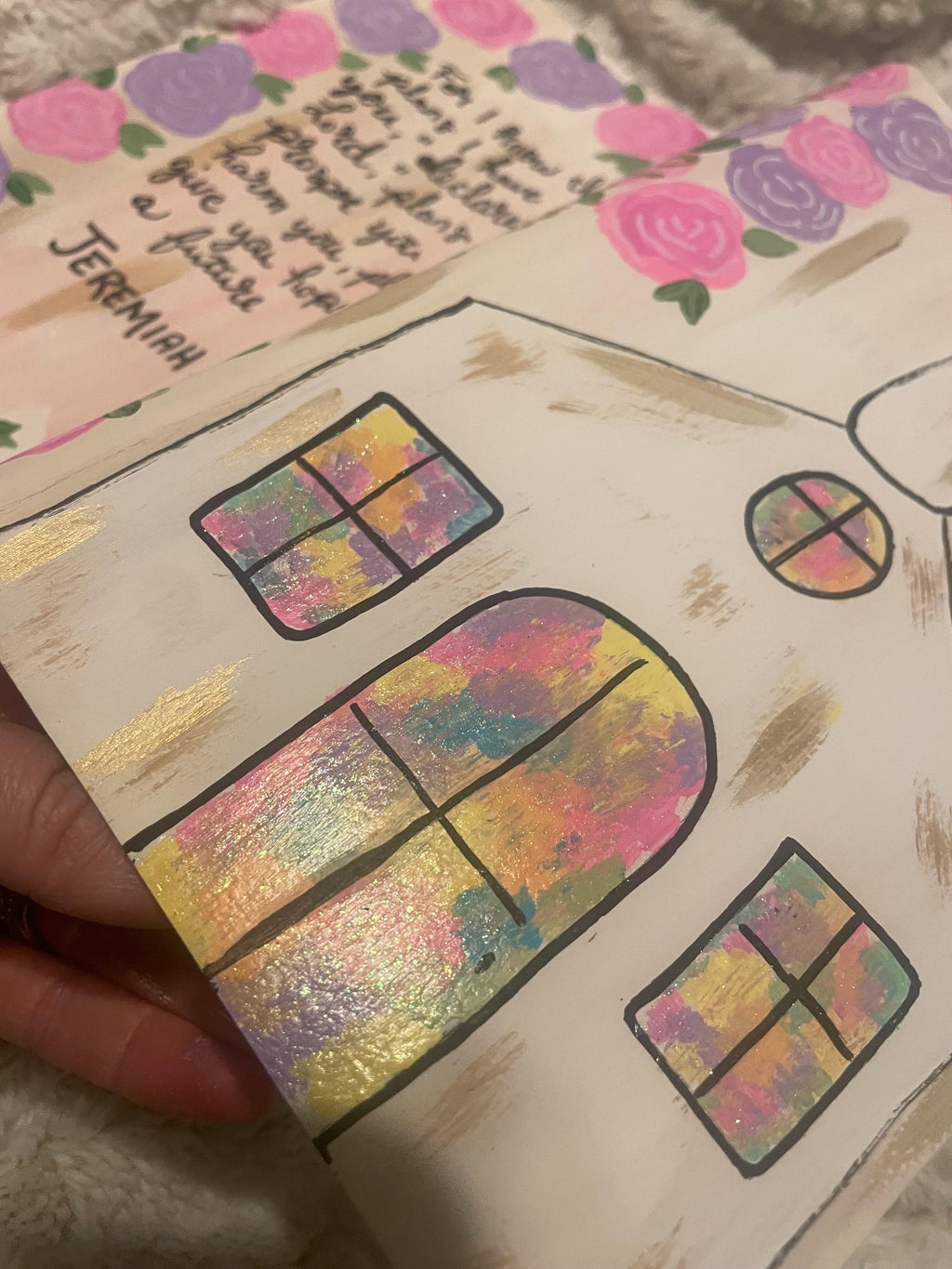 Hand Painted Bible, Custom Study Bible, Easter Gift
