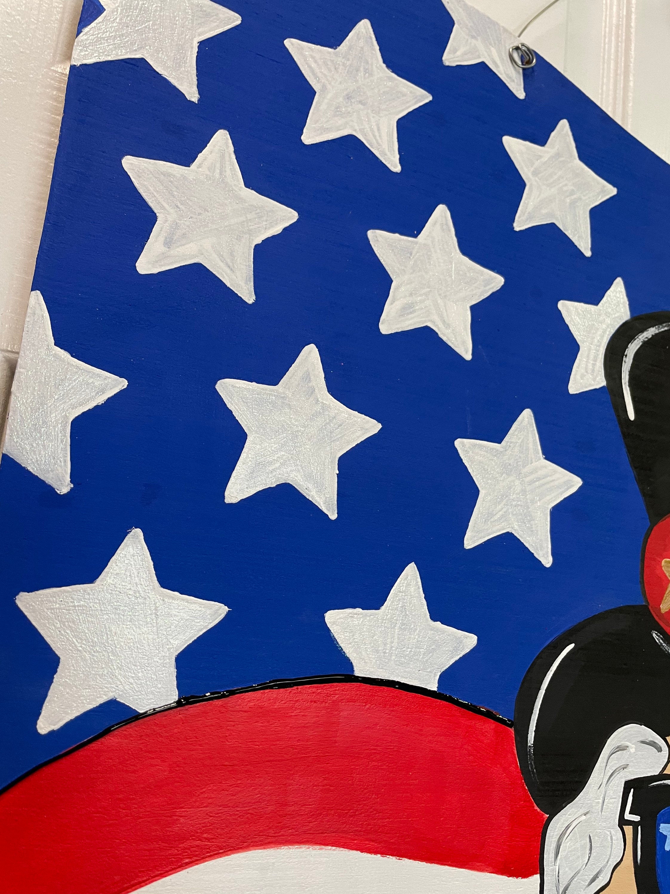 4th of July Door hanger, Patriotic Door Hanger, Flag Door Hanger, Red,White, Blue Door hanger, American Flag Door Hanger