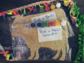 Children's Wooden Cow Paint Kit, Craft Set