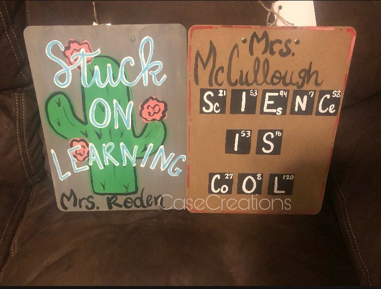 Hand Painted Teacher Clipboard, Custom Office Decor