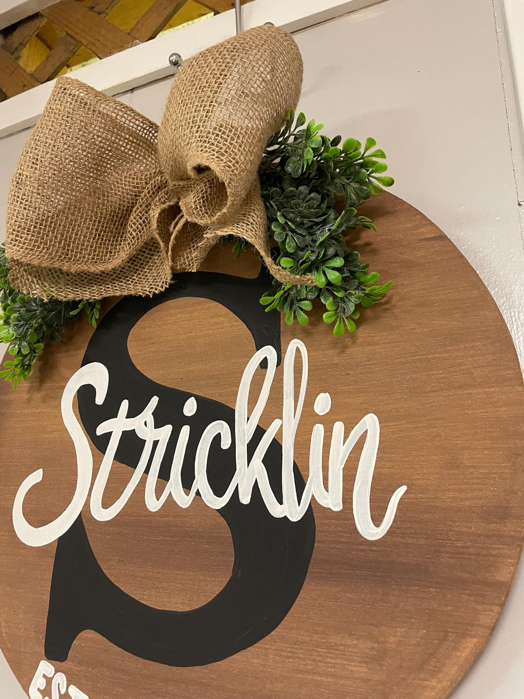Letter door hanger, welcome door hanger, door hanger, farmhouse door hanger