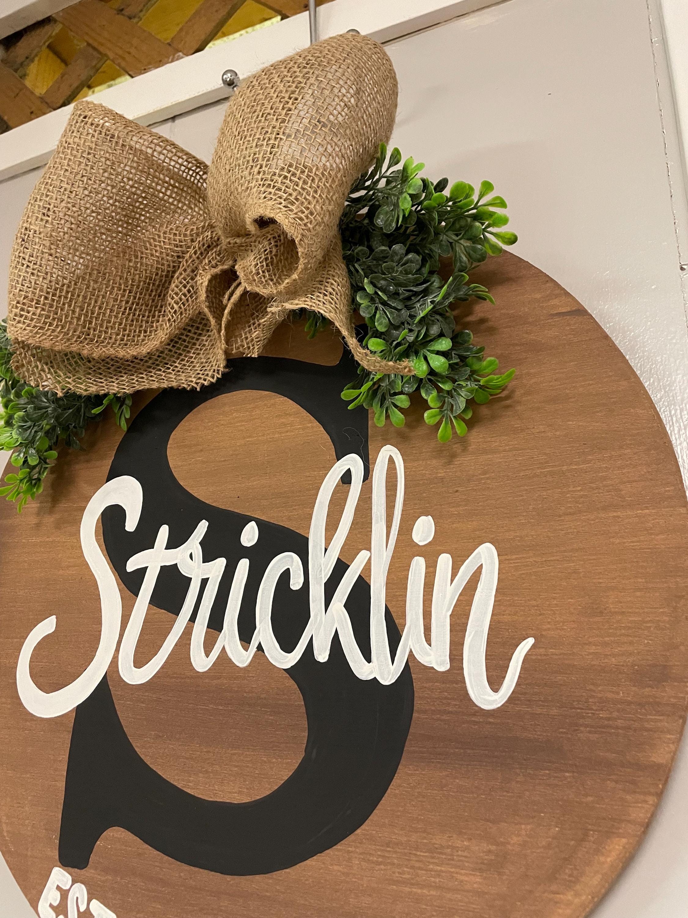 Letter door hanger, welcome door hanger, door hanger, farmhouse door hanger