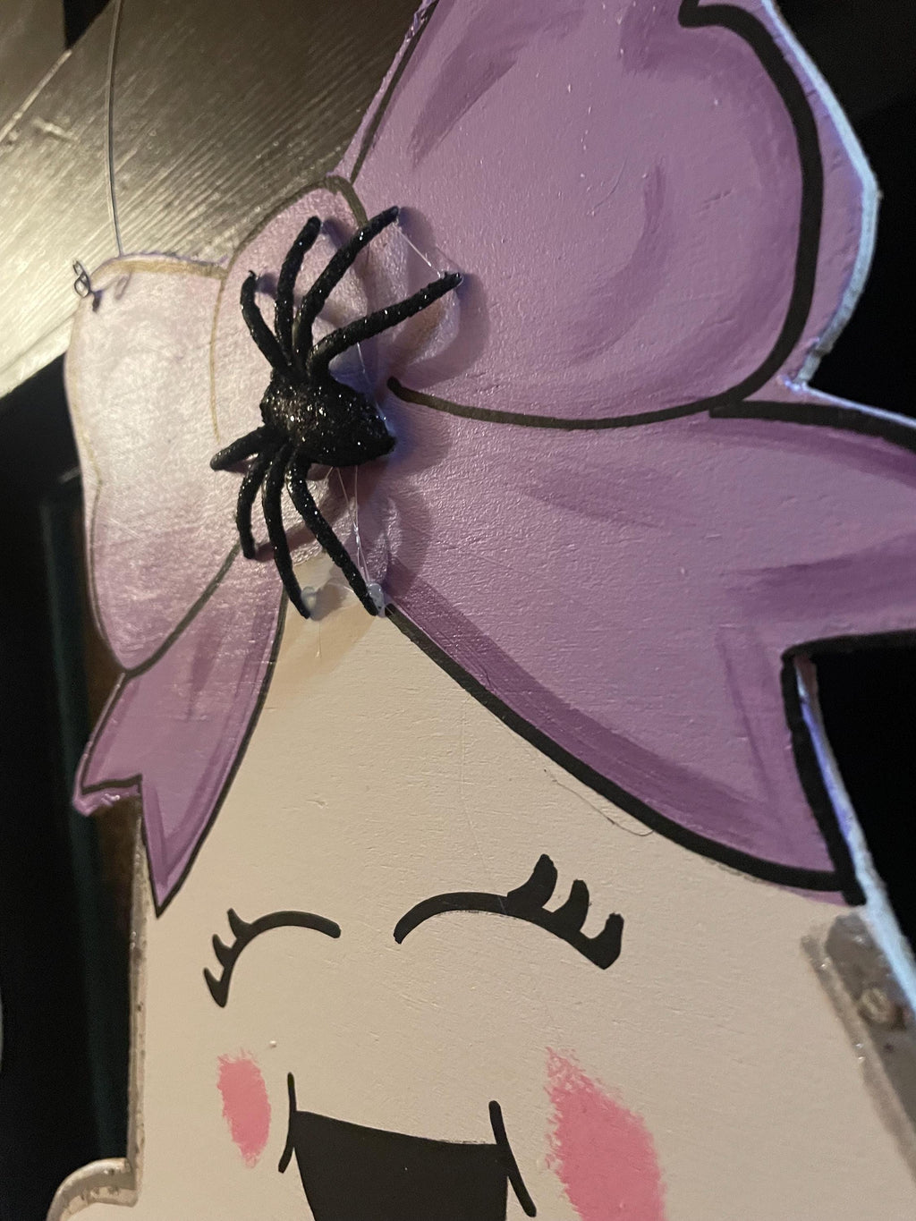 Ghost door hanger, Halloween door hanger, ghost disco door hanger, door sign, pink door hanger, door hanger,
