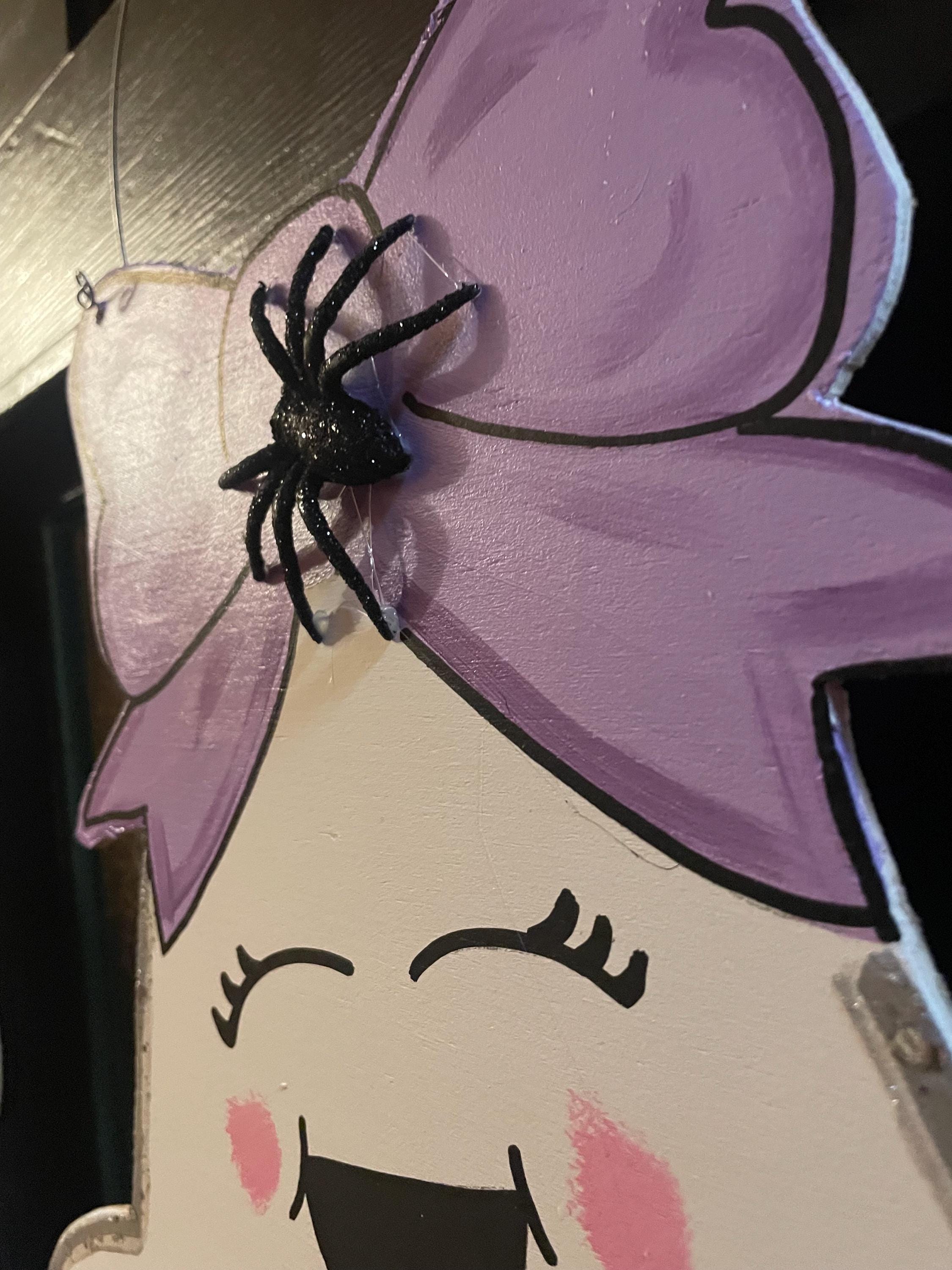 Ghost door hanger, Halloween door hanger, ghost disco door hanger, door sign, pink door hanger, door hanger,