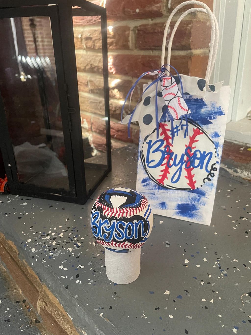 Handpainted Personalized Baseball, Custom Sports Team Logo