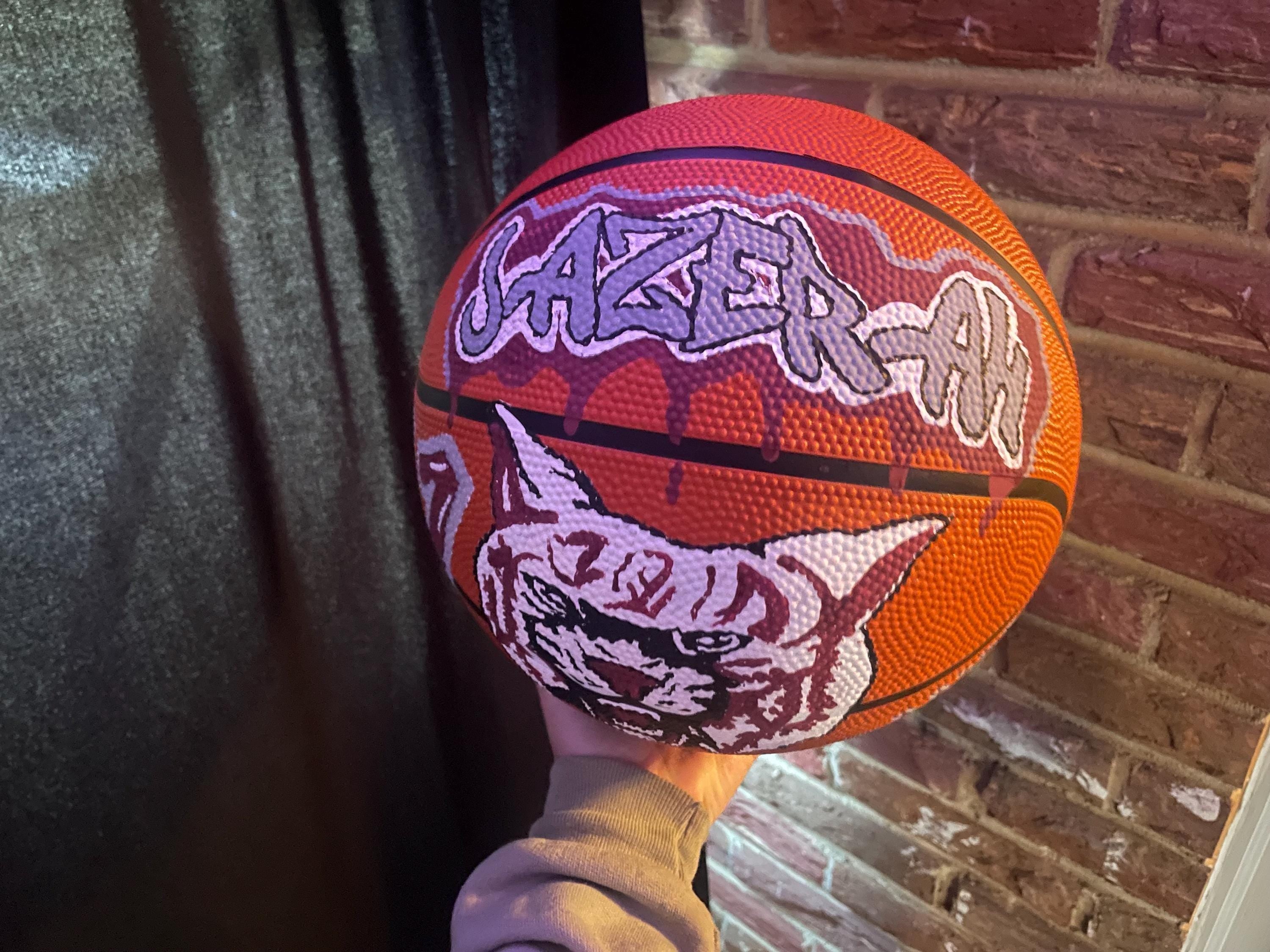 Custom Graffiti Basketball - Personalized Name & Number - Unique Sports Gift