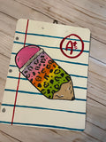 Hand Painted Teacher Clipboard, Custom Office Decor