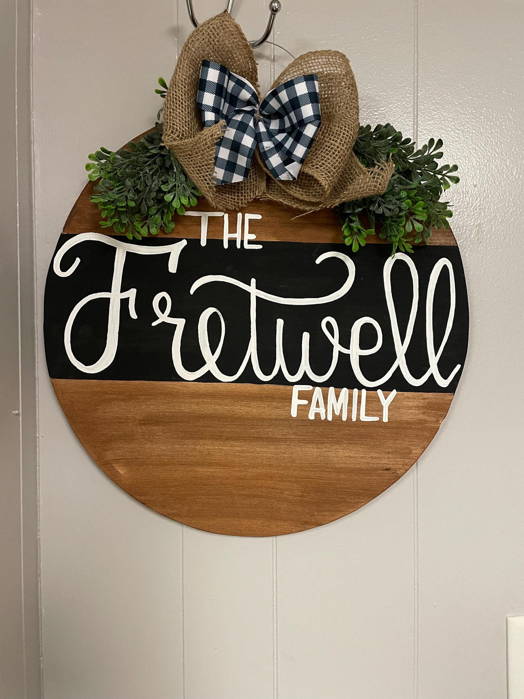 Letter door hanger, welcome door hanger, door hanger, farmhouse door hanger