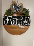 Letter door hanger, welcome door hanger, door hanger, farmhouse door hanger