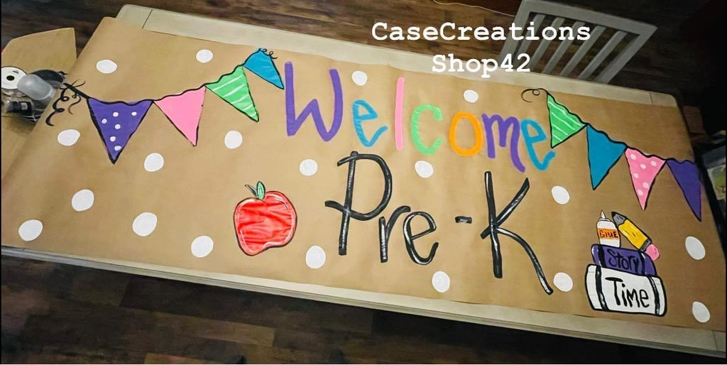 Classroom banner School Banners, Hand Painted Banners, Teacher Banners