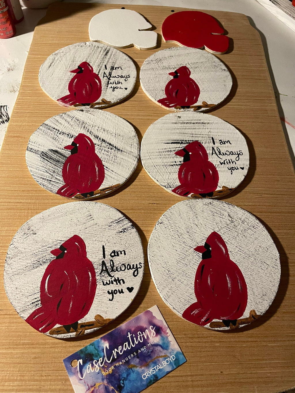 Cardinal Christmas Ornament, Memorial Gift, Always With You