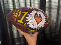 Football, Custom painted Football, Personalized football, custom sports logo football, coach gift, senior gift