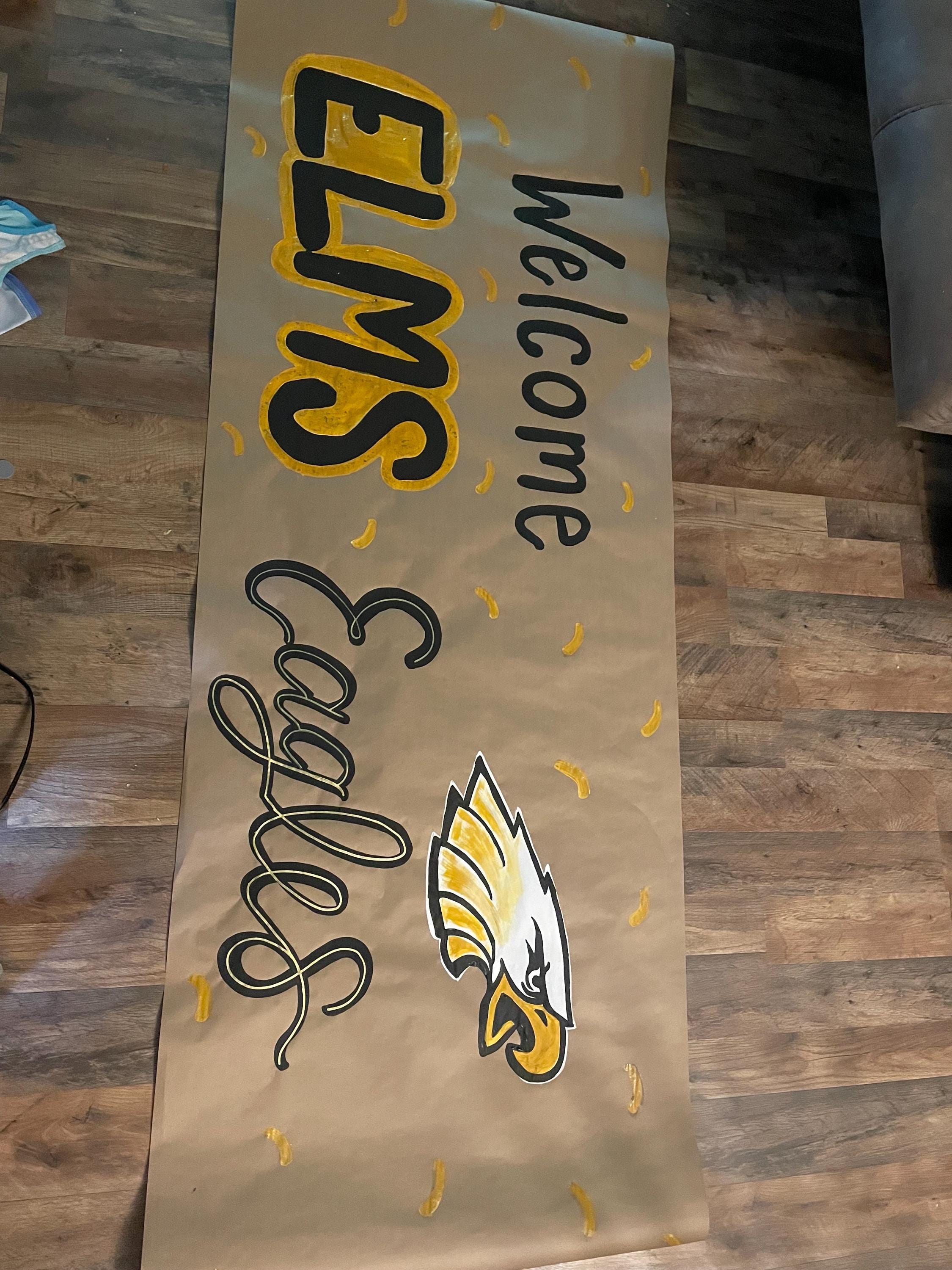 Graduation painted Banners, Hand Painted Banners, school banner, party banner, custom painted birthday banner, college banner