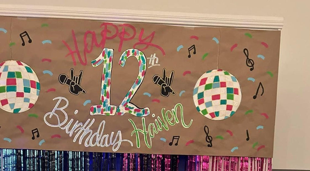 Birthday Banners, Hand Painted Banners, baseball banner, party banner, custom painted birthday banner