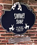 Baby boy hospital sign, blue Baby Door Hanger, cow skull baby door,Baby boy Announcement Sign, Baby boy door hanger, Hospital Baby Hanger