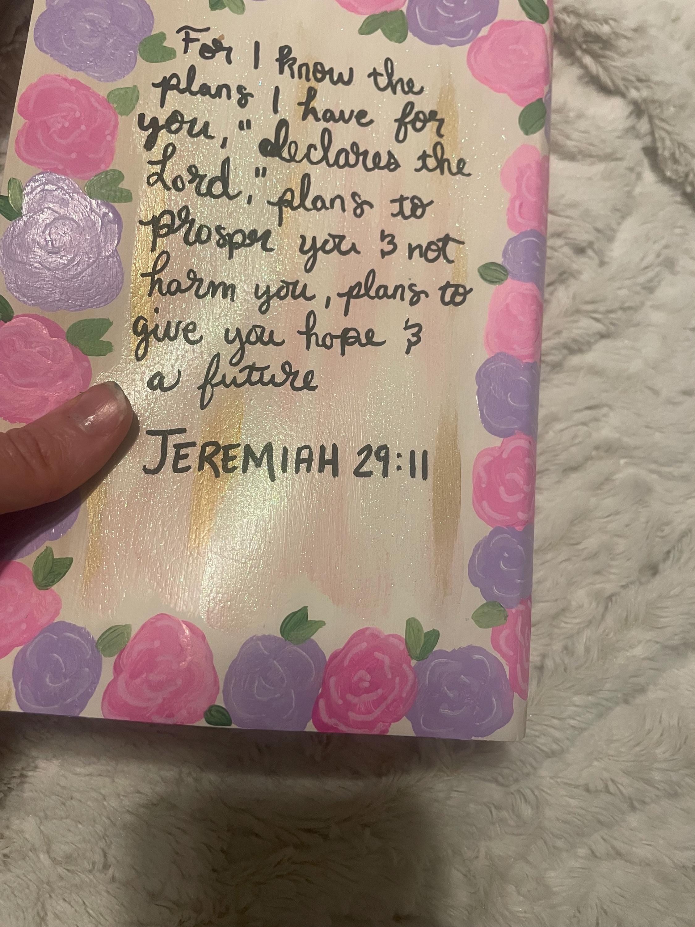 Hand Painted Bible, Custom Study Bible, Easter Gift