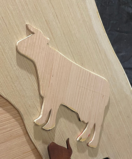 Children's Wooden Cow Paint Kit, Craft Set