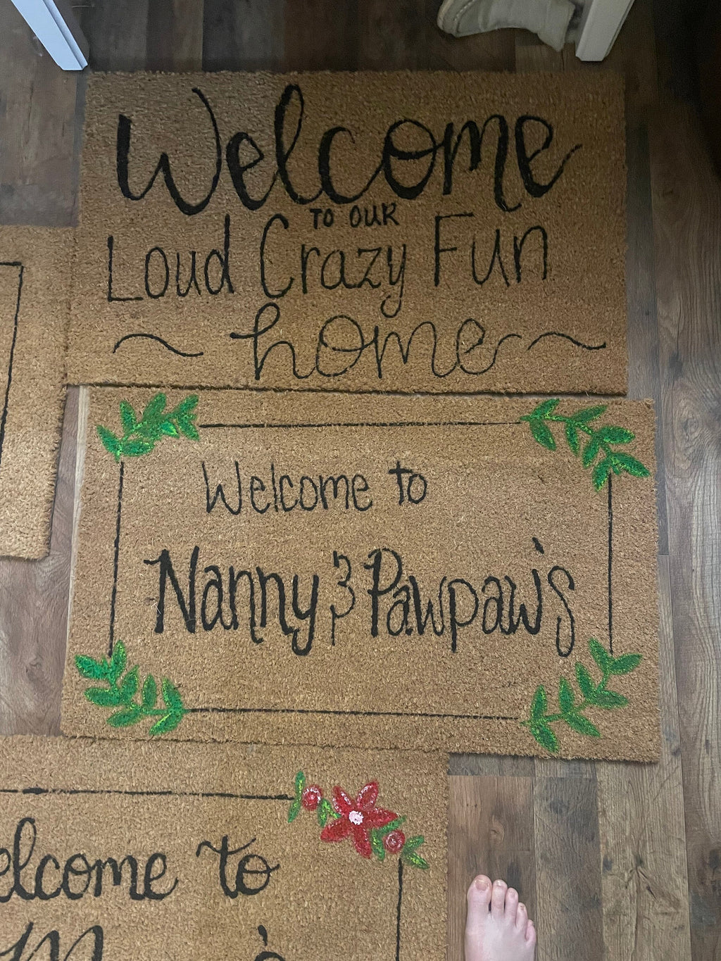 Door mat, Painted Coir Doormat- Custom Door Mat 30x18- porch mat- front door rug, Morgan wallen and feral kids