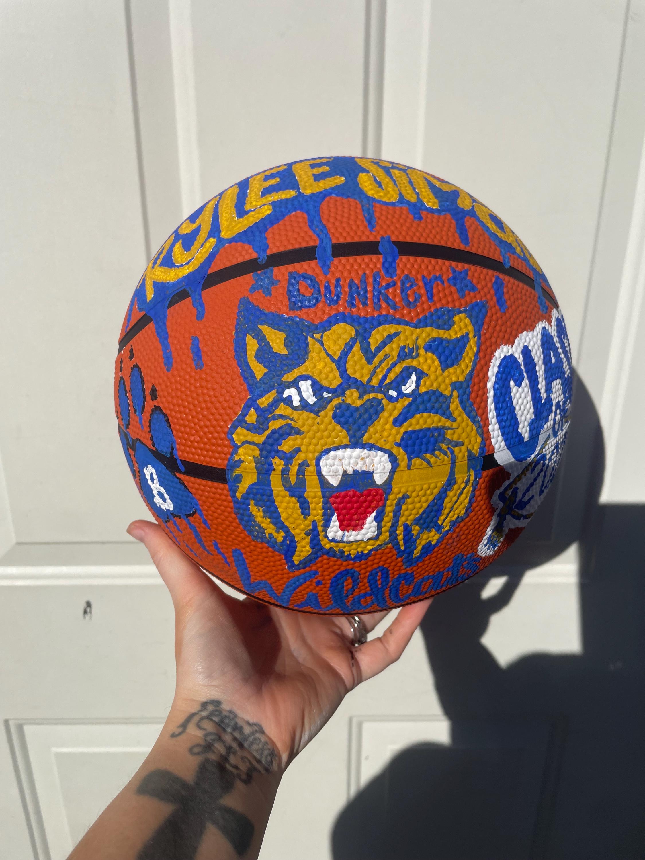 Handpainted Custom Basketball, Personalized Sports Gift, Team Logo