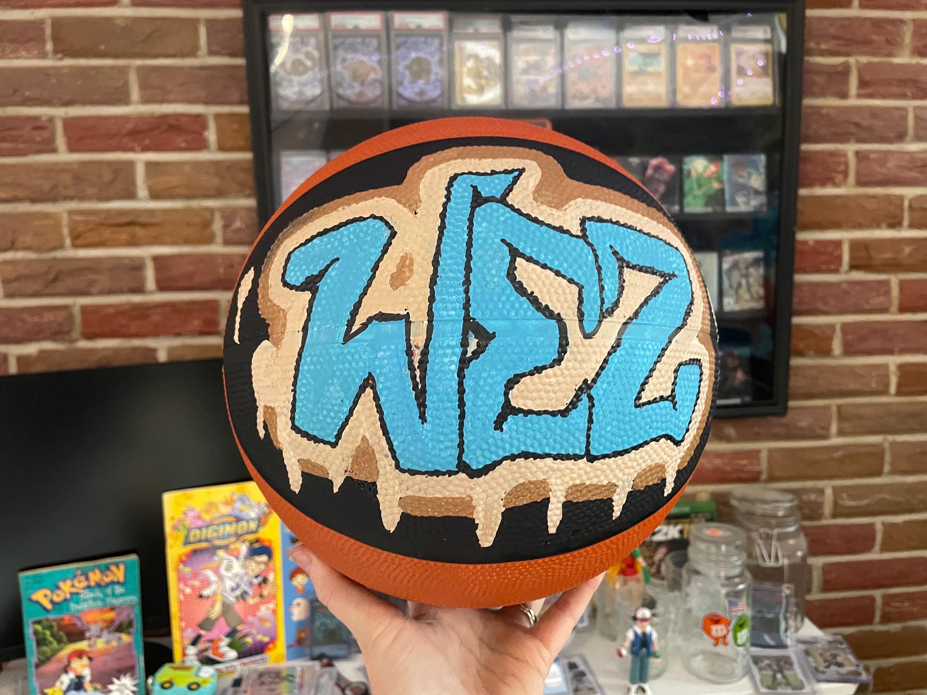 Custom Graffiti Basketball - Personalized Name & Number - Unique Sports Gift