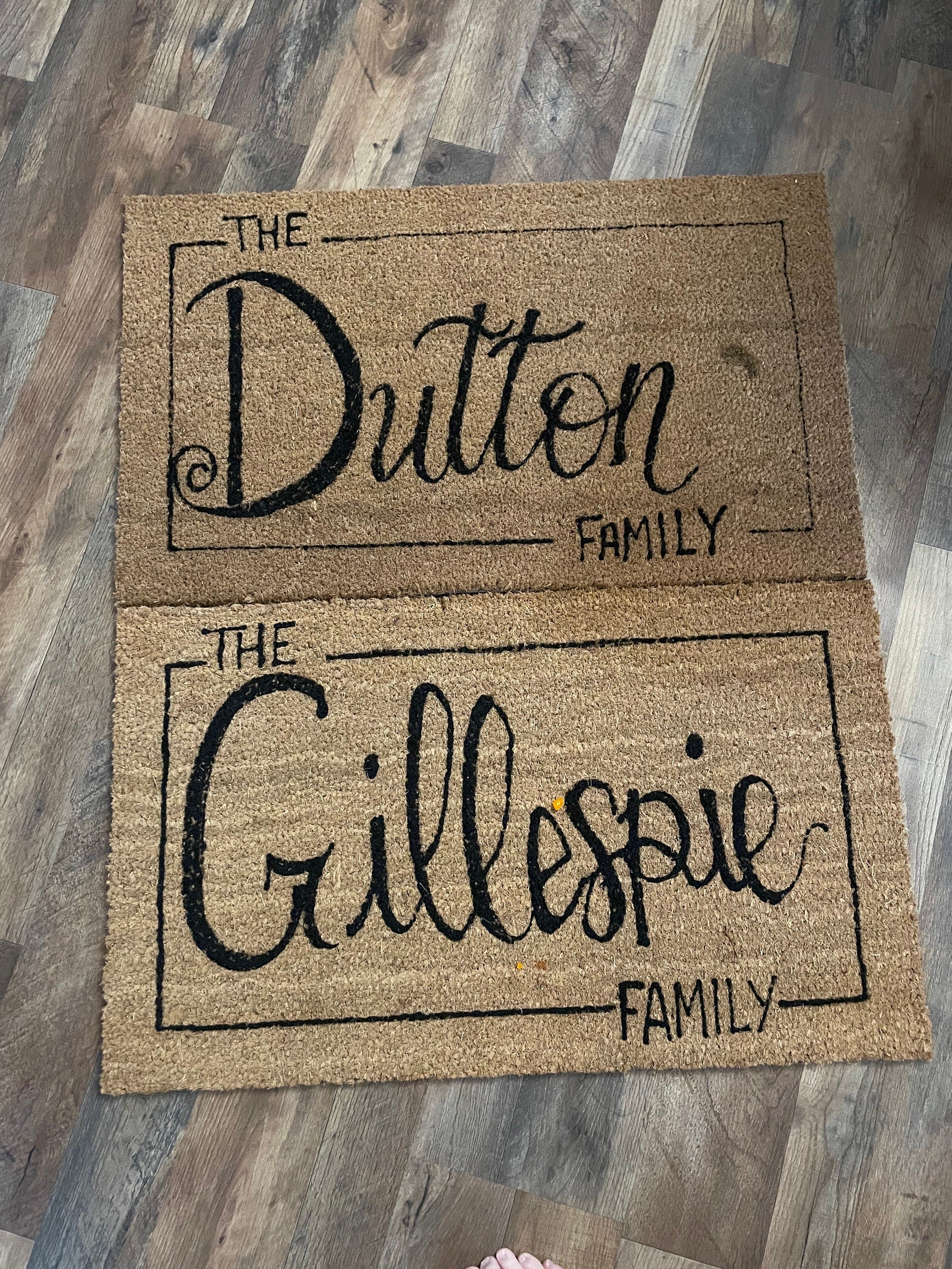 Door mat, Painted Coir Doormat- Custom Door Mat 30x18- porch mat- front door rug, Morgan wallen and feral kids