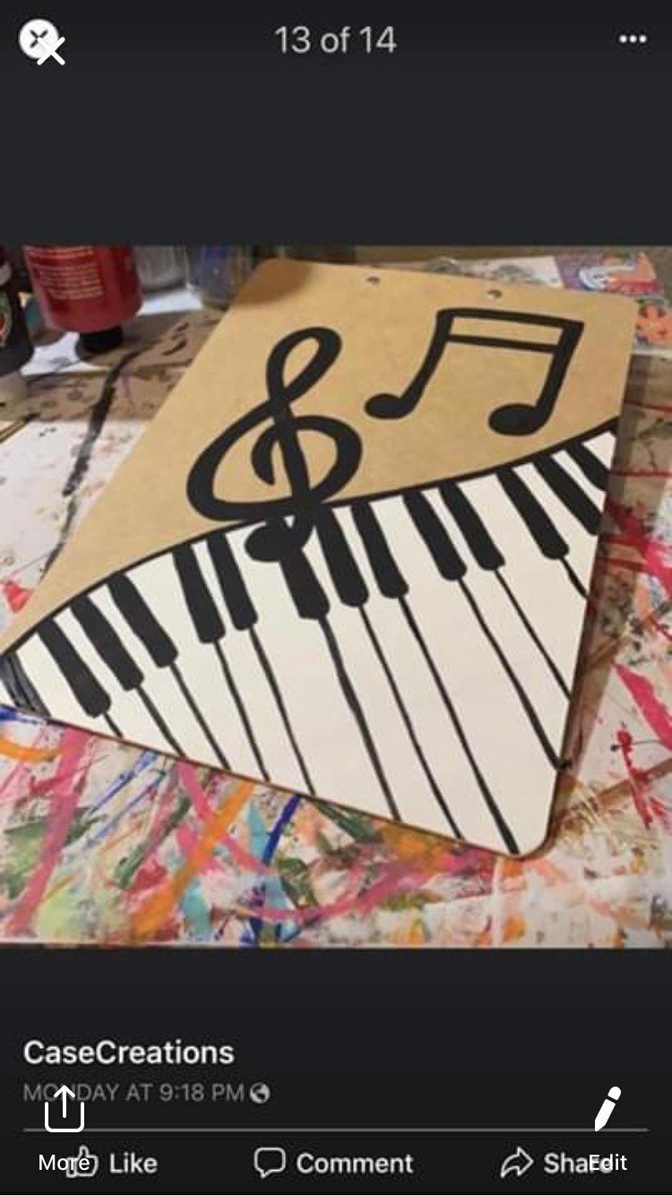 Hand Painted Teacher Clipboard, Custom Office Decor