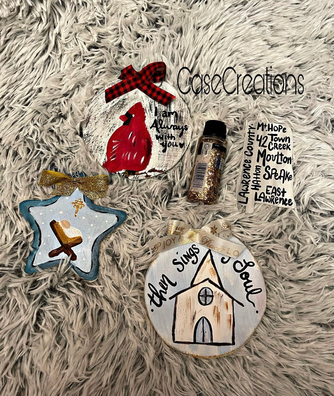 Cardinal Christmas Ornament, Memorial Gift, Always With You