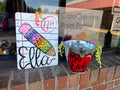 Hand Painted Teacher Appreciation Bucket, Personalized Gift
