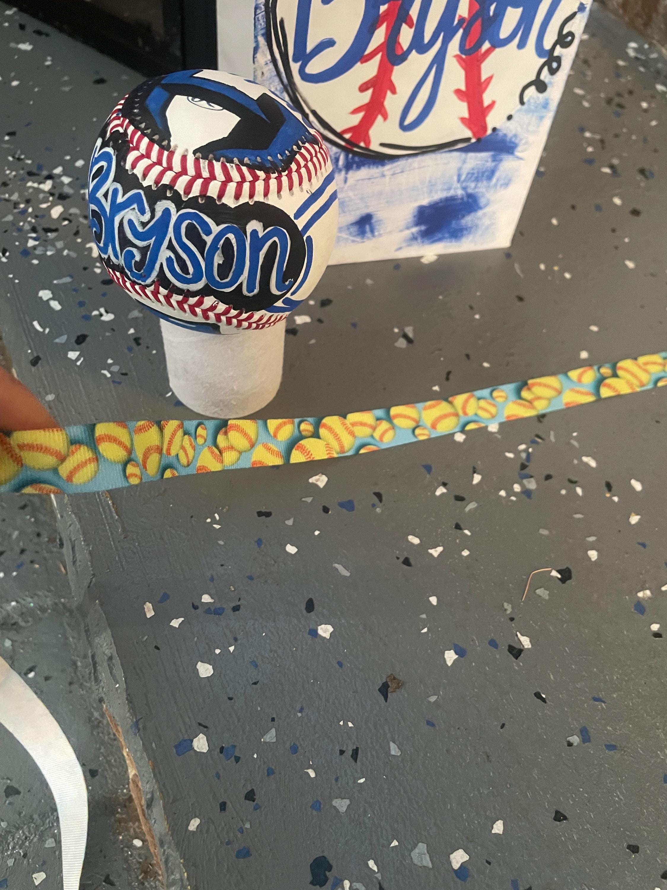 Handpainted Personalized Baseball, Custom Sports Team Logo
