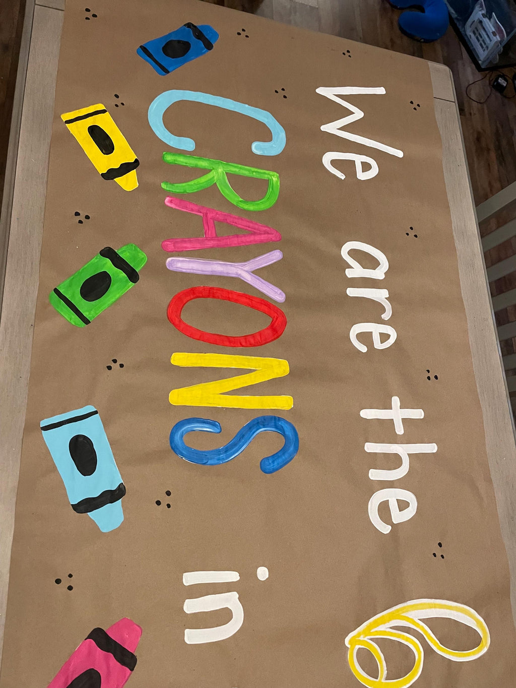 Mascott school banner School Banners, Hand Painted Banners, class Banners.