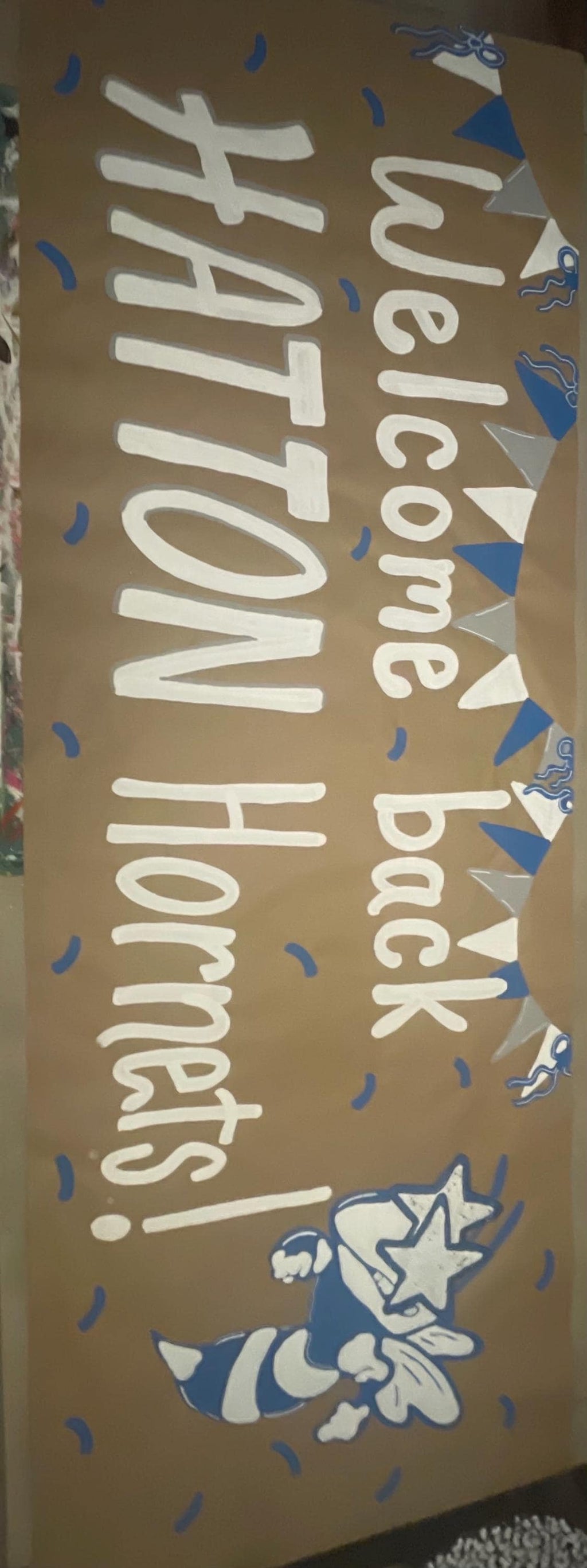 Classroom banner School Banners, Hand Painted Banners, Teacher Banners