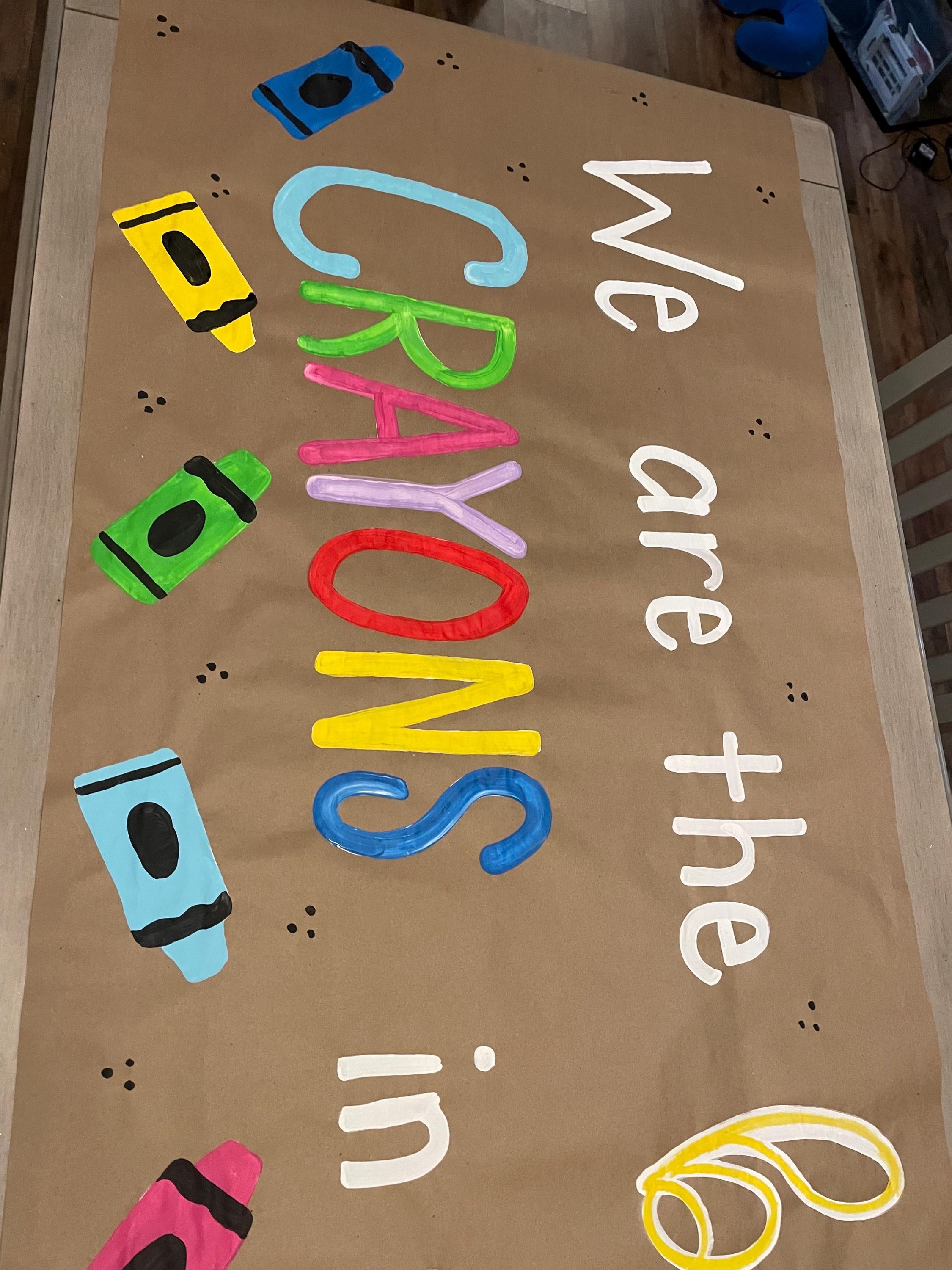 Classroom banner School Banners, Hand Painted Banners, Teacher Banners