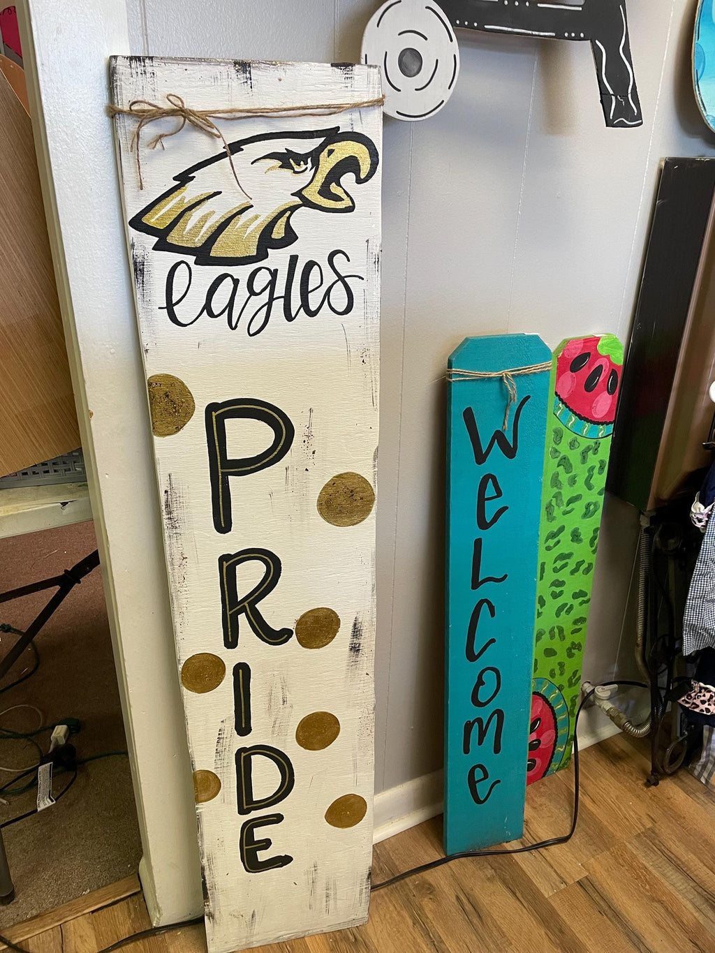 School logo  Welcome porch leaner, welcome Porch sign, sports sign, baseball porch sign, football sign, softball sign, soccer, volleyball