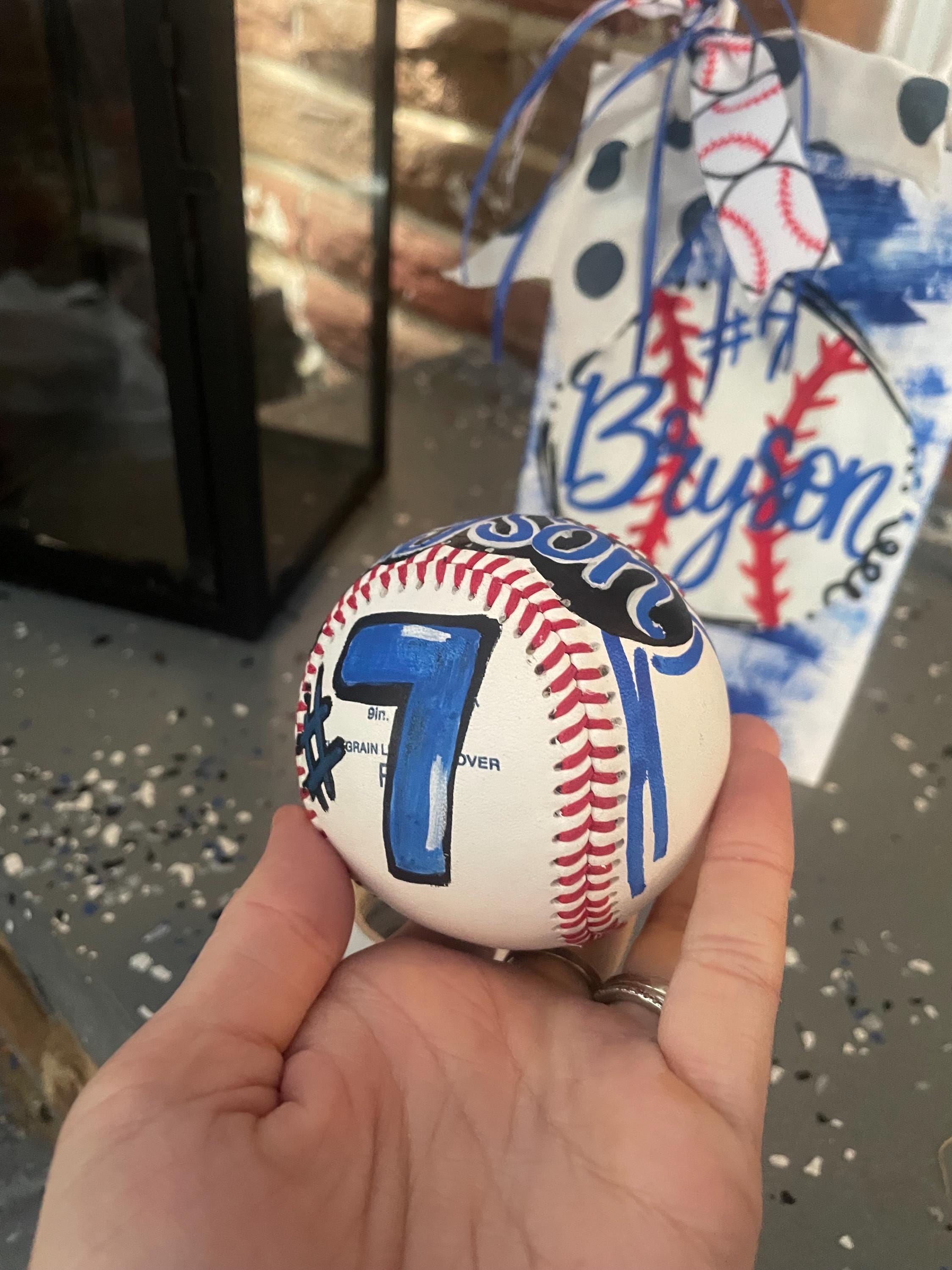 Handpainted Personalized Baseball, Custom Sports Team Logo