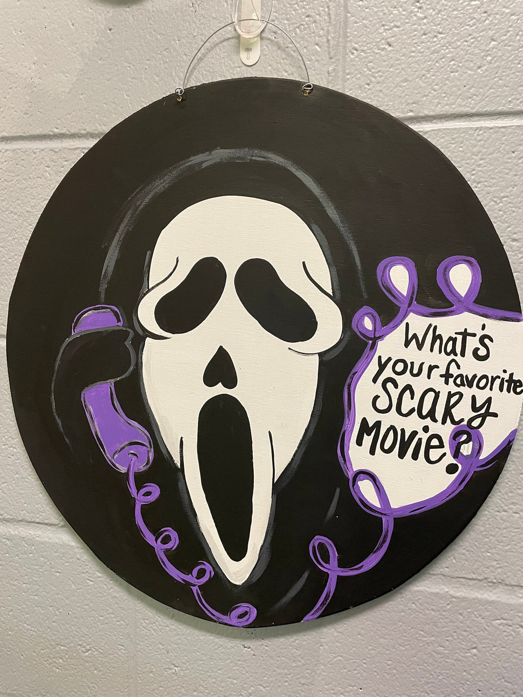 Ghost door hanger, Horror Door Hanger, Halloween Door hanger,  door hanger