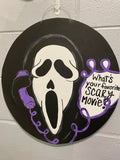 Ghost door hanger, Horror Door Hanger, Halloween Door hanger,  door hanger