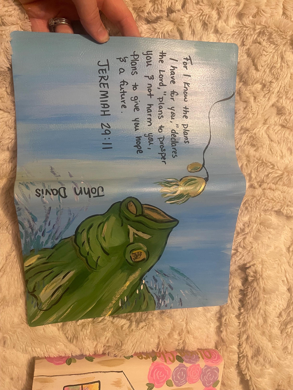 Hand Painted Bible, Custom Study Bible, Easter Gift