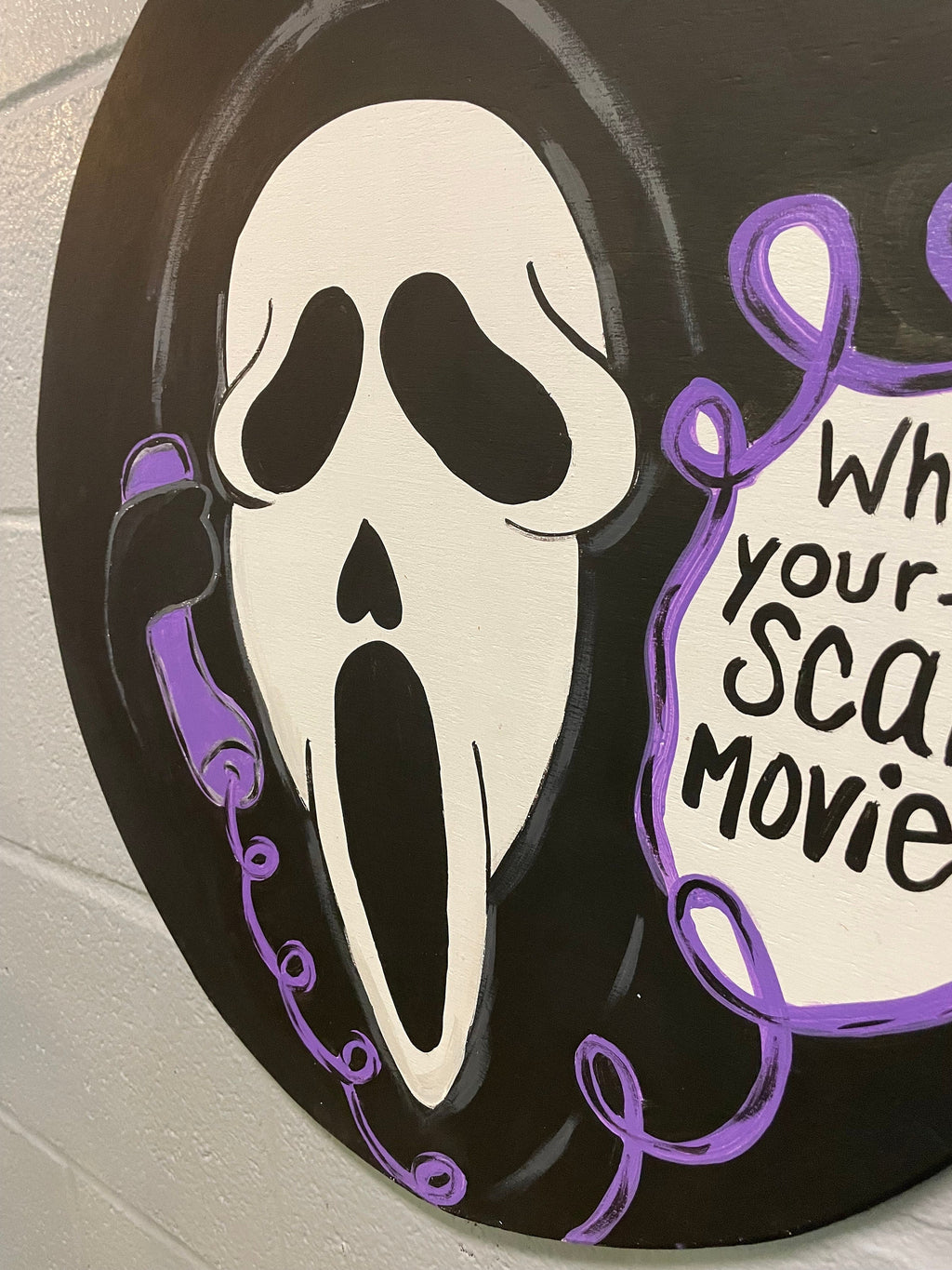Ghost door hanger, Horror Door Hanger, Halloween Door hanger,  door hanger