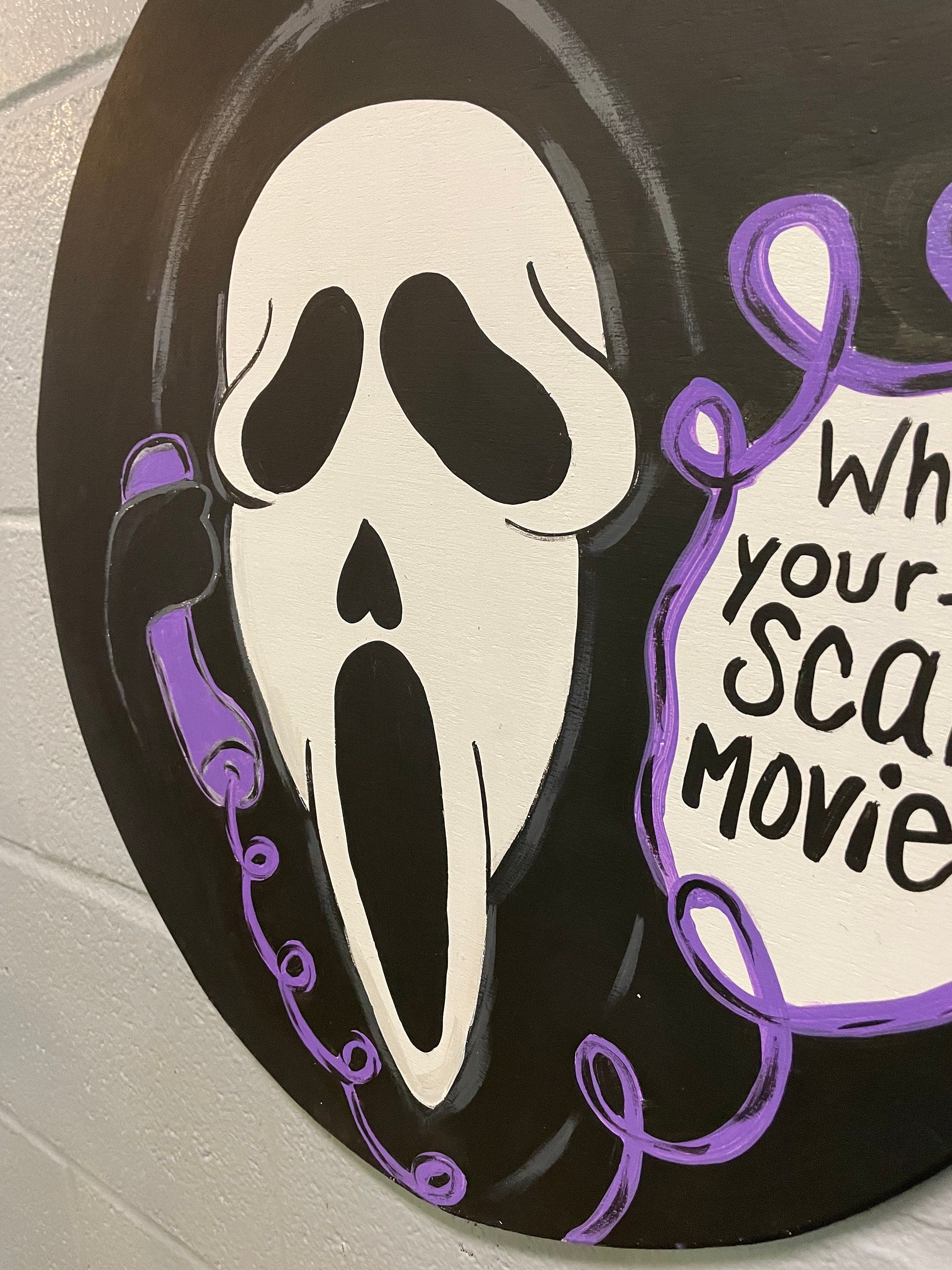 Ghost door hanger, Horror Door Hanger, Halloween Door hanger,  door hanger